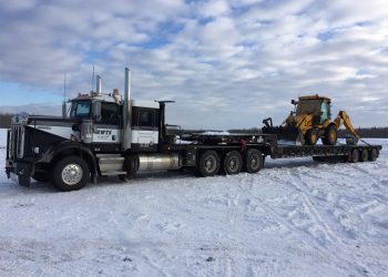 North West Truck Supervision Truck 608 with Backhoe